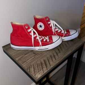 Cherry red Converse